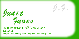 judit fuves business card